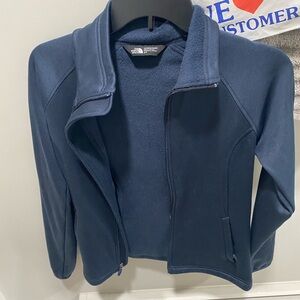 North face navy fleece zip up